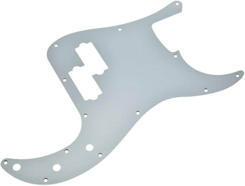 Precision Style Bass Matte Aluminum Pickguard -  Silver image 1