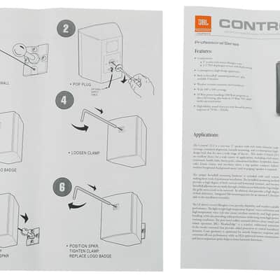 2 JBL Control 23-1-WH 3" Indoor/Outdoor 70v Commercial White Wall Mount Speakers image 7