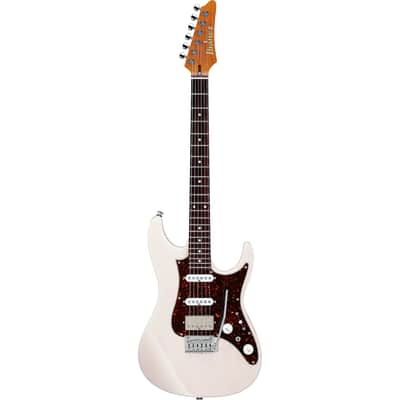 Ibanez AZ Prestige AZ2204N-AWD 6-String Solid Body Electric Guitar with Rosewood Fretboard, Right-Handed, Antique White Blonde image 2