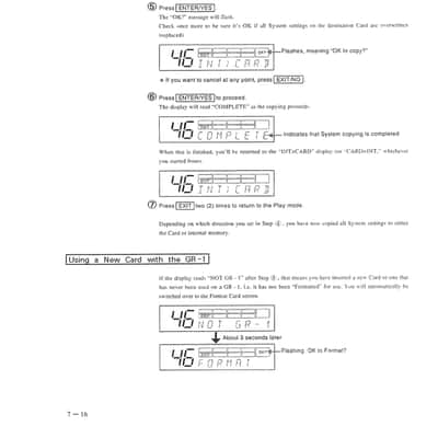 Roland GR-1 — Owners Manual User Guide Instructions — 220 Pages — USA Made image 11