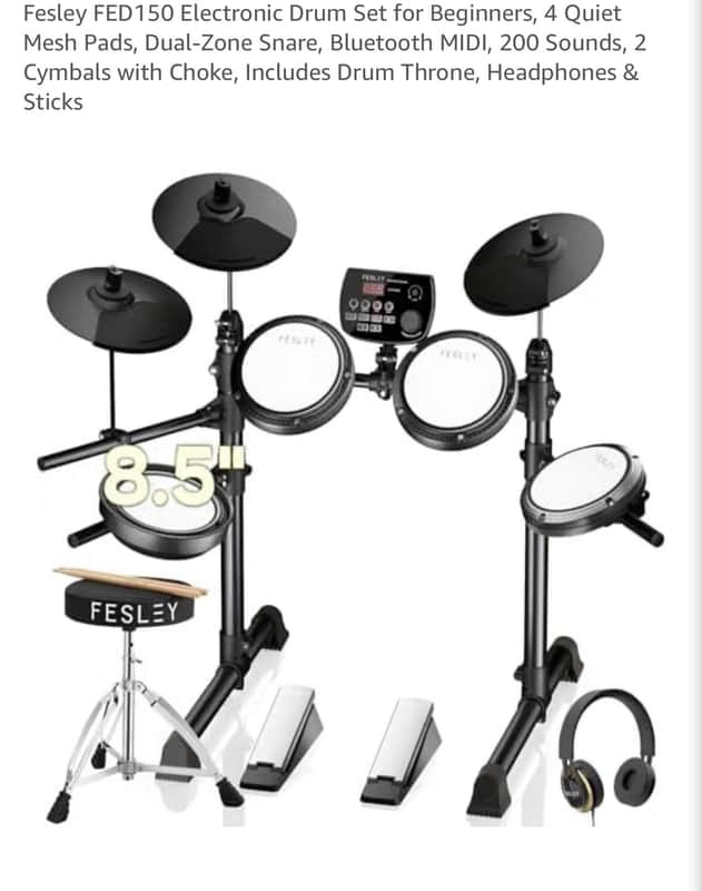 Fesley FED150 Electric Drum Set image 1