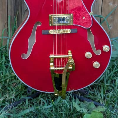 50's-60's Flame Classic Big Semi Hollow Electric guitar image 6