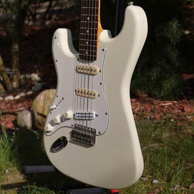 Fender Stratocaster White 1993 Left Handed Kurt Cobain Strat Japan Nirvana Guitar + Hotrail image 4