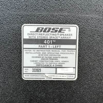 Vintage 1987 Bose Model 401 Direct Reflecting Speakers Left & Right image 12