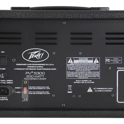 Peavey PV5300 Powered Mixer, 4 Channels (Plus Media Channel), 200 Watts, New image 2