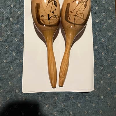 Wood Maracas 2010s - Brand New image 3