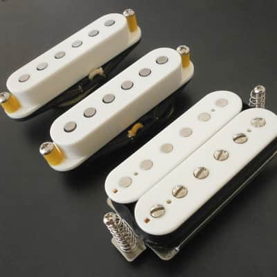 HSS Stratocaster A2 Pickups SET CLASSIC Q Strat Tone Humbucker Bridge SSH Electric Guitar Alnico Custom image 2