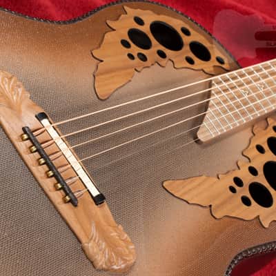 Ovation Adamas 1687GT-9W Deep Bowl Reverse Brown Tri-Burst image 10