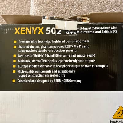 Behringer Xenyx 502 5-Input Compact Mixer 2019 - Present - Standard image 10