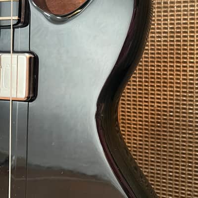 USA Kramer 450B Aluminum Neck Bass Guitar 1970’s - Black W/OHSC image 6