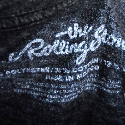 rolling stones tongue logo 2010 official woman M distressed tee - hot rocks angie brown sugar happy satisfaction image 2