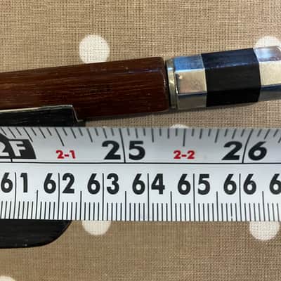 Double Bass French Bow - New Hair Just Had A Recommission - Brazilwood - Made In Czechslovakia image 14