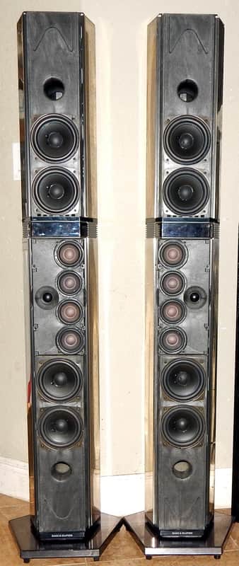 B & O Bang & Olufsen Penta type 6611 vintage tower floor speakers