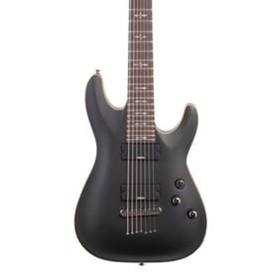 Schecter Demon 7 Electric Guitar Aged Black Satin image 1