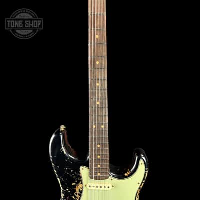 Fender Custom Shop Time Machine '63 Strat Super Heavy Relic Super Faded Aged Black Over 3 Color Sunburst w/case image 5
