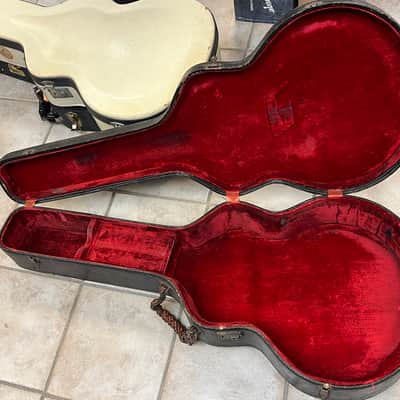 Vintage Gretsch Jumbo Acoustic Case Red Lining Black image 2