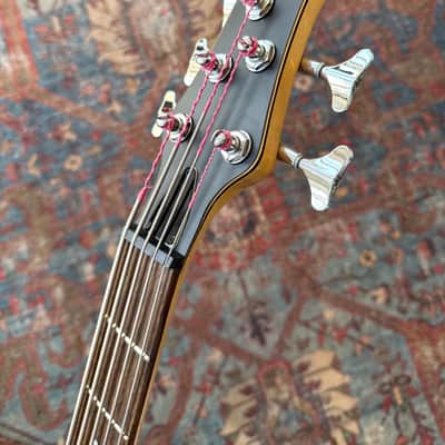 Ibanez EDB405 Ergodyne 5-String Bass Transparent Flat Black Stain image 6
