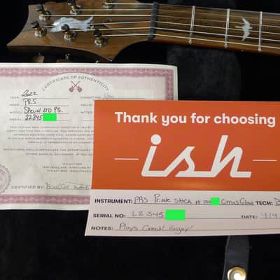 LIKE NEW Paul Reed Smith PRS 2022 Private Stock Limited Edition 1 of 85 Special Semi-Hollow 22 Citrus Glow image 3