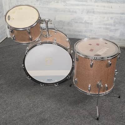 Used Vintage Ludwig 3pc Drum Set Champagne Sparkle - Good image 4