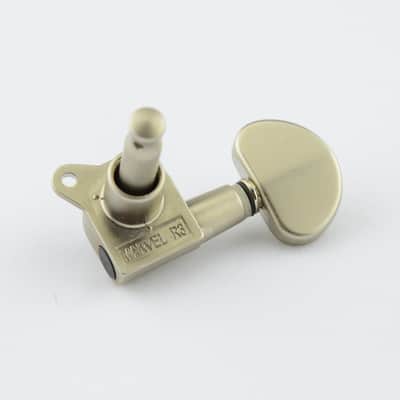 Matte Nickel Finish 3R3L Guitar Machine Heeads Tuning Pegs Keys, Set of 6 image 4