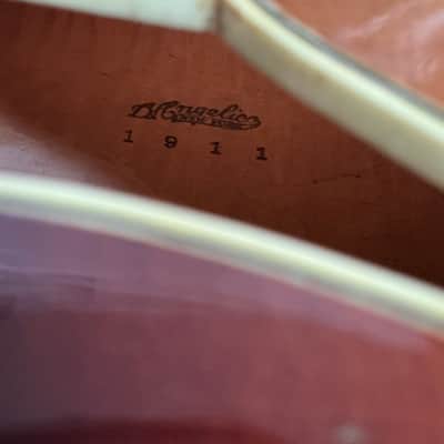1953 D’Angelico New Yorker Archtop Acoustic Hollowbody Non-Cutaway Guitar Original Sunburst Finish w/Original Hard Shell Case image 24