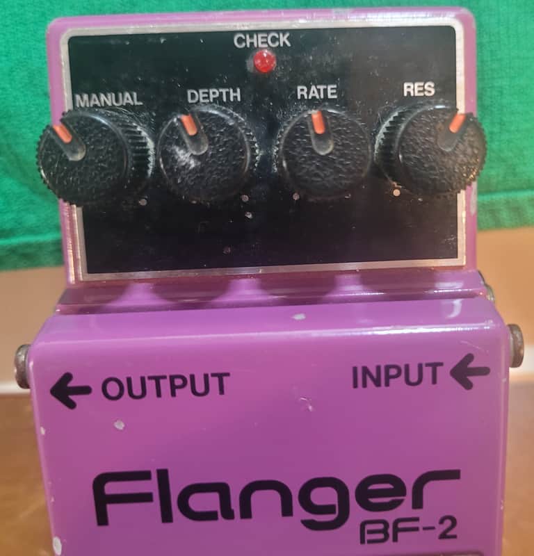 Boss BF-2 Flanger (Green Label) W\Orig Adapter | Reverb