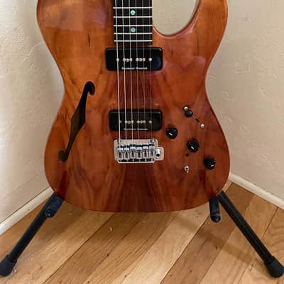Warmoth Thin line T shape with P90's and Piezo early 2010's - Natural image 3
