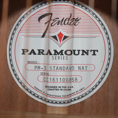 Fender Paramount PM-3C Triple-0 All-Mahogany Natural Acoustic Guitar with Case image 3
