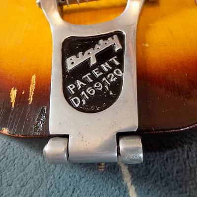 Magnatone Mark V  1957 Sunburst RARE Block Inlays w/Original HSC image 7