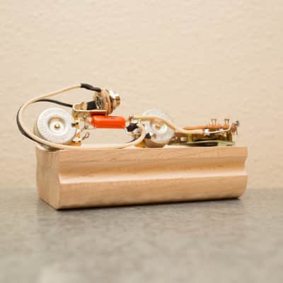 Polaris Prewired Standard Telecaster Wiring Harness - CTS Pots, .047 uF Orange Drop Cap, Oak Grigsby 3-way Switch, Switchcraft Jack image 2