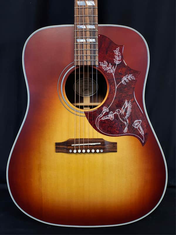 Mint Gibson Hummingbird Studio Rosewood Acoustic Electric Guitar, Satin Rosewood Burst, W/Case 2025