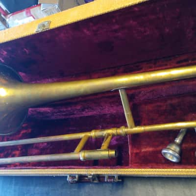 F. E. Olds Ambassador Trombone 1950's image 4