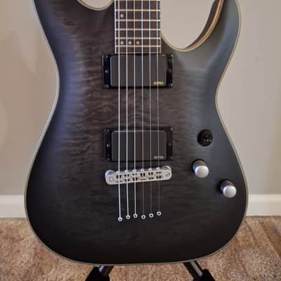 Schecter C-1 Platinum 2024 - Satin Black with GS-100+ Guitar Stand image 5