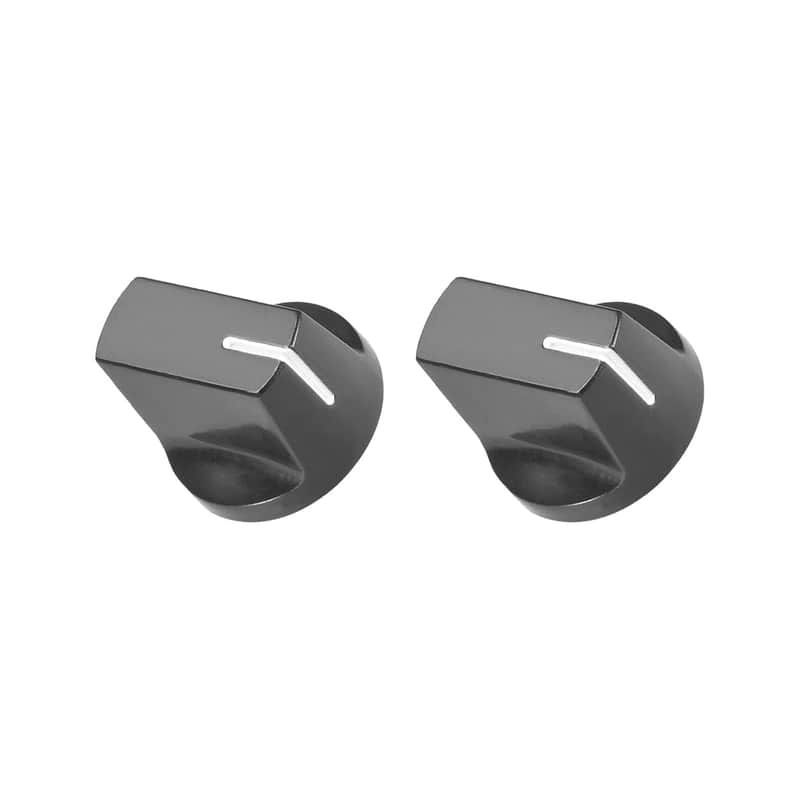 Brand New  Potentiometer Knob Shaft Insert D Type Switch Knobs, [for Audio Device] - 6.4mm/ Black White/ 2Pcs image 1