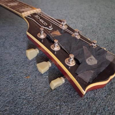 Vintage 1974 Lincoln Les Paul Custom "Natural Exotic Wood" Maxon Super 70's OHSC Matsumoku image 7