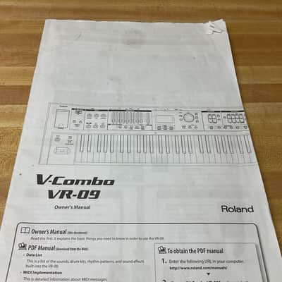 Roland V-Combo VR-09 Owner’s Manual