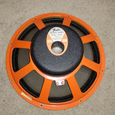 Vintage JBL Fender D130F 15", 8ohm, Speaker, Orange Basket and Label image 1