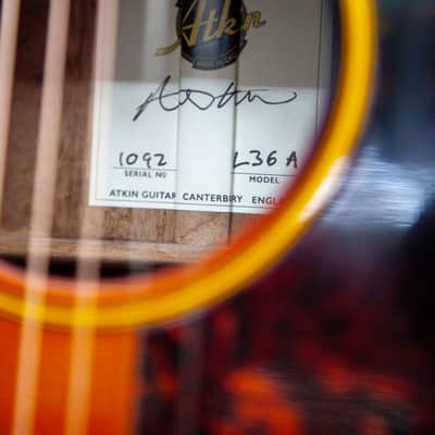 Atkin L-36 Parlor 2019 Sunburst Aged image 8