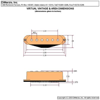 NEW DiMarzio DP423 Injector Bridge Strat Guitar Pickup Strat - BLACK image 3