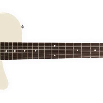 Danelectro Vintage Baritone Electric Guitar, Vintage White image 4