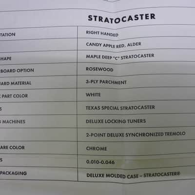 Fender Mod Stratocaster w/Case 2020 - Red : ** PLEK Virtual Fret Dress ** image 6