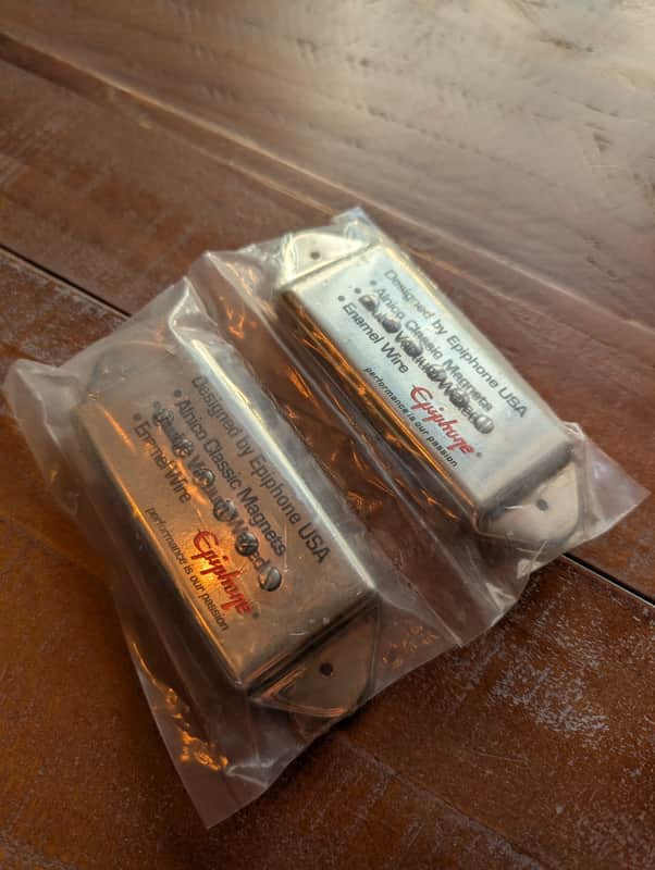 Epiphone BHC P90 Chrome Covered Pickups Un-Opened Package Never Used image 1