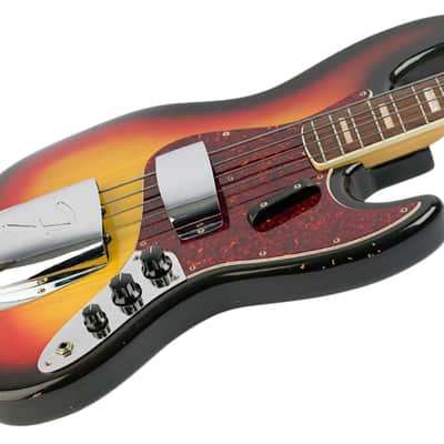 1969 Fender Jazz Bass 3-Color Sunburst #232062 image 2