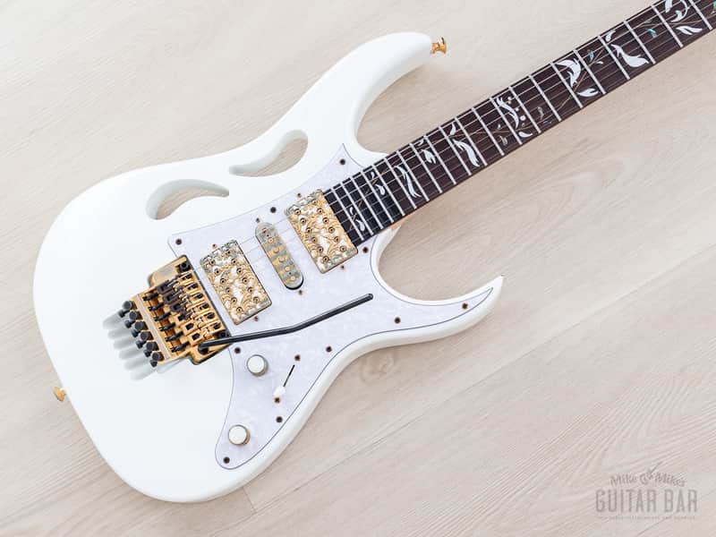 2020 Ibanez Steve Vai signature PIA3761 Paradise In Art Stallion White w/ Case, Tags image 1