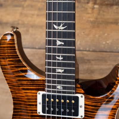 PRS Custom 24 Electric Guitar - Tiger Eye 10-Top w/Hardshell Case image 4