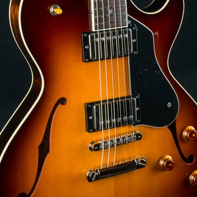 Collings SoCo Semi-Hollow Body European Spruce and and Mahogany Iced Tea Burst with Ron Ellis Pickups NEW image 6