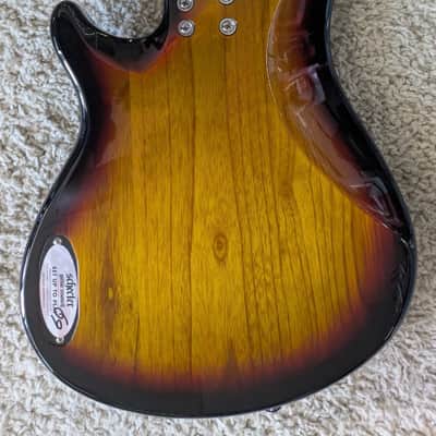 Mint Schecter Model 2494 CV-5 Electric 5 string Bass 3-Tone Sunburst image 4