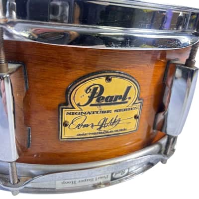 Pearl Omar Hakim Signature 13x5 Mahogany Wood Snare Drum image 5