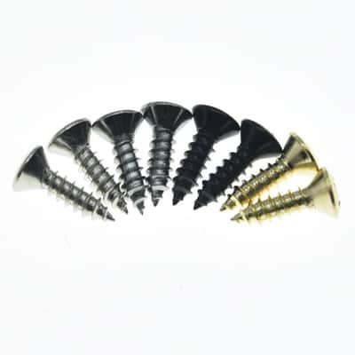 30-Pack 3/8" Stainless Steel Guitar/Bass Pickguard Screws Back Plate Screws Switch Plate Screws image 2