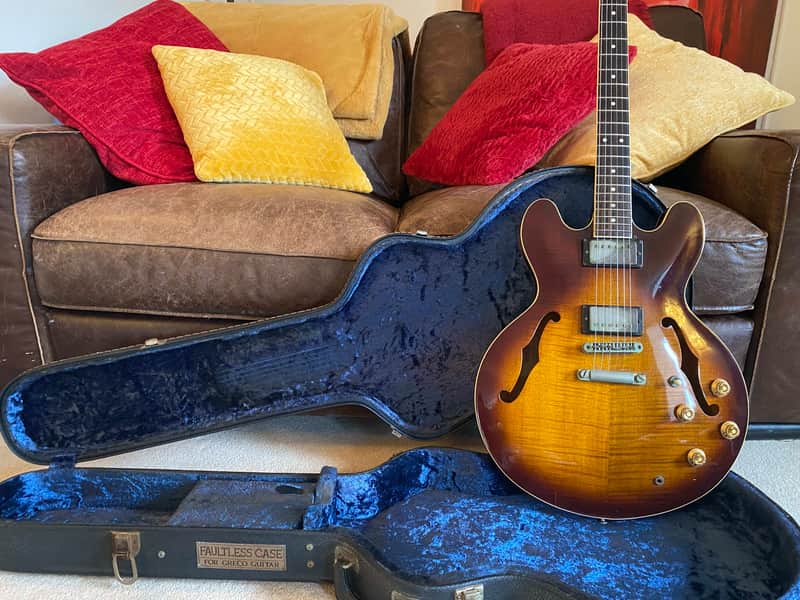 Greco Rare Vintage SA900 Semi-Acoustic 1978 Figured Tobacco